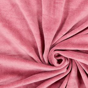 Nicki stof effen – oudroze, 