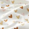 Katoenjersey Glitter harten – ivoor,  thumbnail number 2