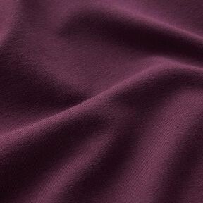 GOTS French Terry sommersweat | Tula – aubergine, 