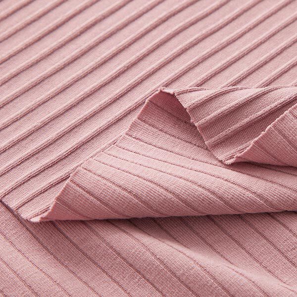Ribjersey effen – oudroze,  image number 4
