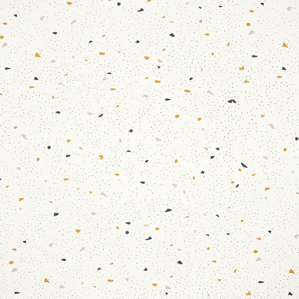 GOTS Katoenjersey Terrazzo | Tula – ecru/donkerbruin, image number 1