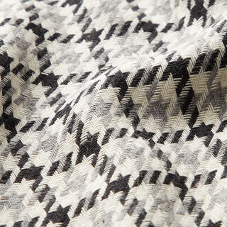 Wolmix pied-de-poule drie kleuren – grijs/zwart, 