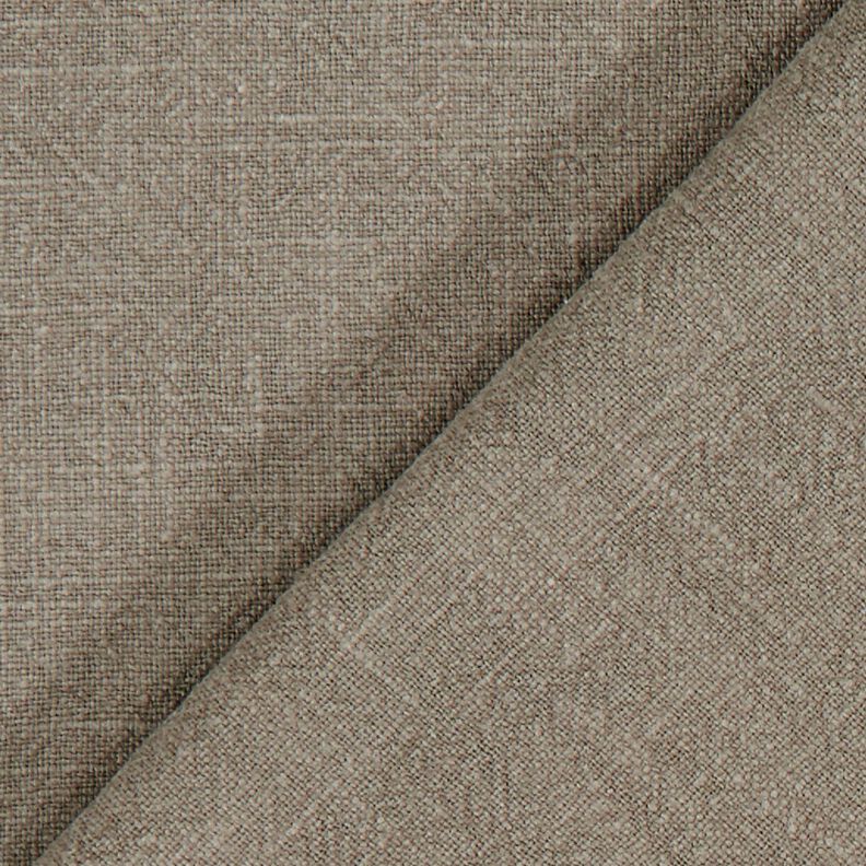 Ramie Linnen stof stone washed, zware kwaliteit – donkertaupe, image number 3