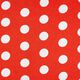 Polyestersatijn grote stippen – rood/wit,  thumbnail number 1
