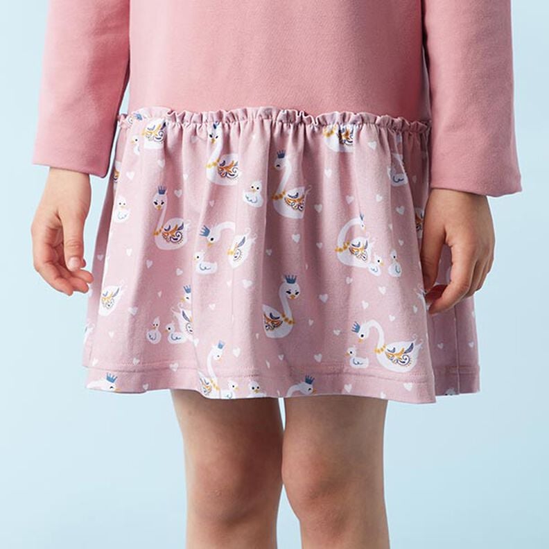 Lichte French Terry effen – donker oudroze,  image number 7