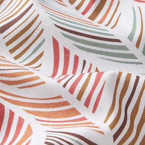 Decostof Half panama Bladmotief – bruin, 