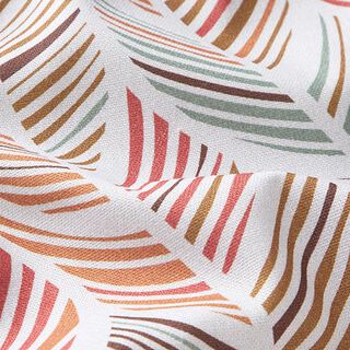 Decostof Half panama Bladmotief – bruin, 