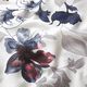 Zijde-viscose-satijn ornamentale bloemen – wit,  thumbnail number 2