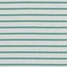 Katoenjersey smalle en brede strepen – licht mint/pepermunt,  thumbnail number 1