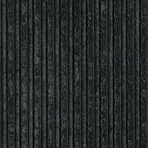 Corduroy met imitatiebont achterkant – zwart, 