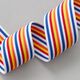 Elastiek [ 4 cm ] – wit/rood,  thumbnail number 1