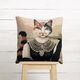 Panel Gobelin Elegante kat – donkerbeige/zwart,  thumbnail number 6