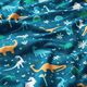 Stoffenpakket jersey dinowereld | PETIT CITRON – petroleum,  thumbnail number 5