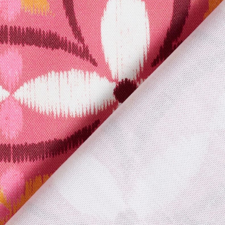 Decostof Canvas Borduurwerklook groot – pink/ivoor, image number 4