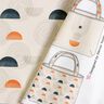 Tassen Panel Canvas Scandinavische kleurenvellen – natuur/currygeel,  thumbnail number 2