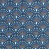 Gecoate katoen Vakken pauw-look – blauw,  thumbnail number 1