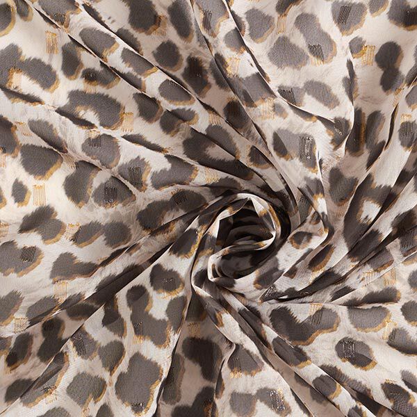 Chiffon luipaardprint en glinsterende punten – roos, image number 4