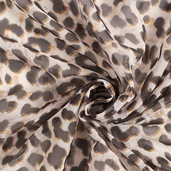 Chiffon luipaardprint en glinsterende punten – roos,  image number 4