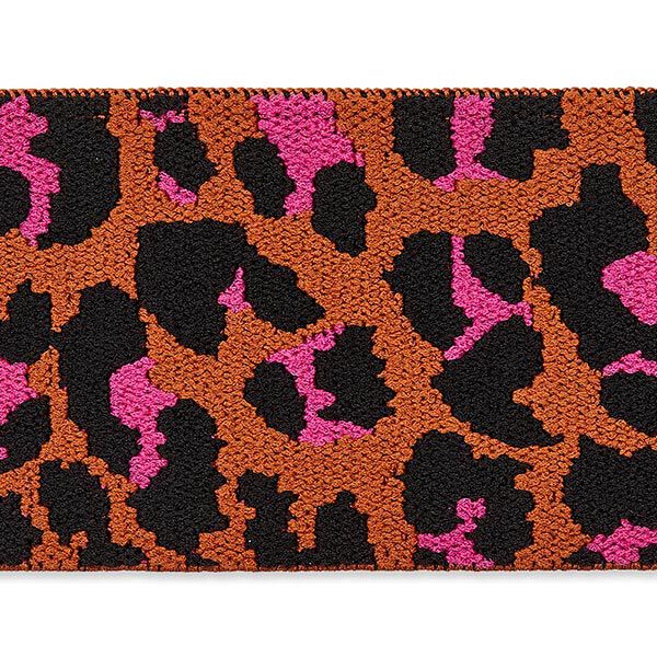 Elastiek Luipaard – oranje/pink,  image number 2