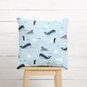Decostof Half panama Dieren in ijs – babyblauw/wit,  thumbnail number 8