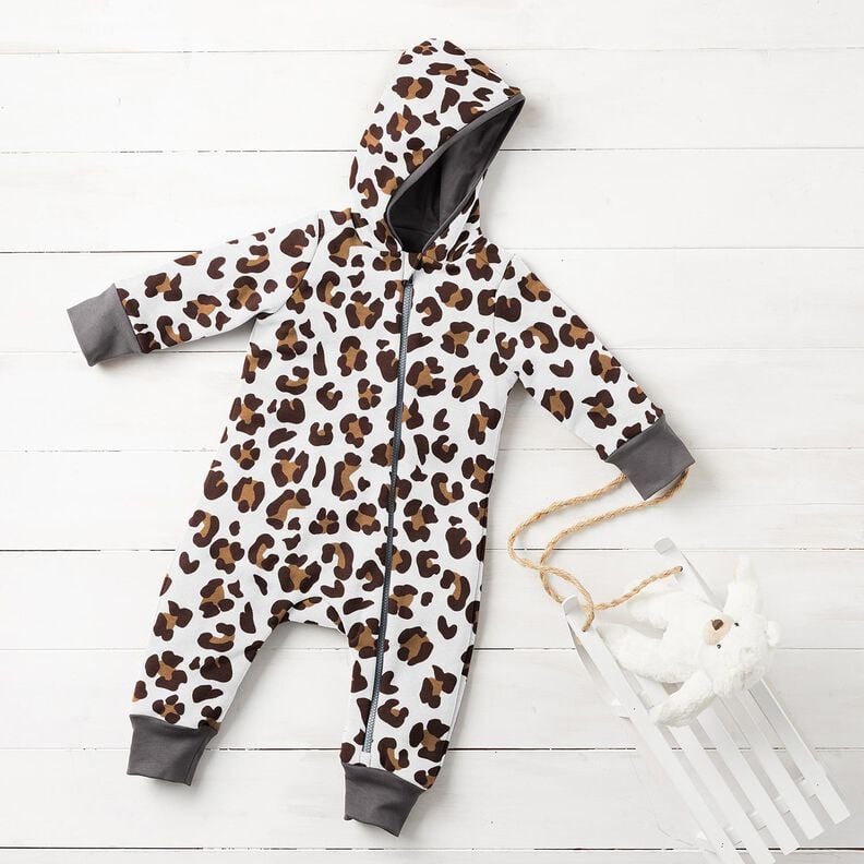 French Terry Digitaal printen – zand,  image number 6