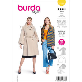 Jasje / Jas | Burda 5824 | 36-46, 