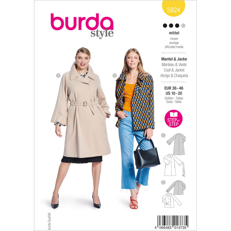 Jasje / Jas | Burda 5824 | 36-46,  image number 1