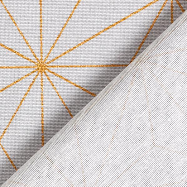 Decostof Canvas Art deco sterren – blauwgrijs/goud, image number 4