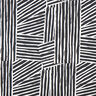 Decostof Half panama abstracte vormen – ivoor/zwart,  thumbnail number 1