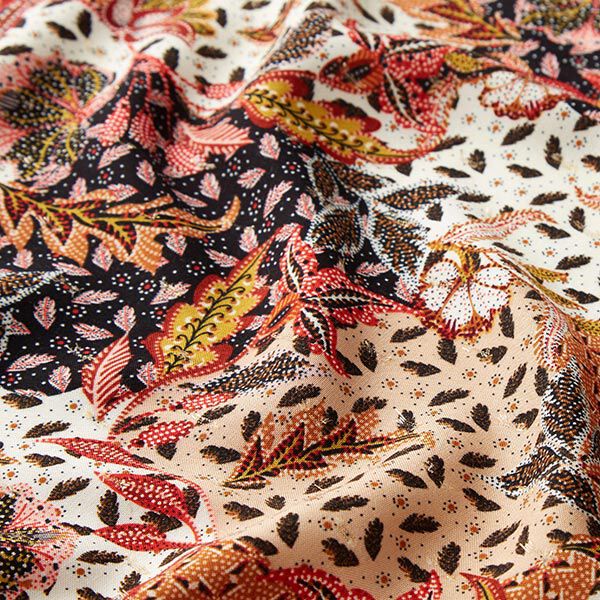Viscose stof Paisley glitter dobby – terracotta, image number 2