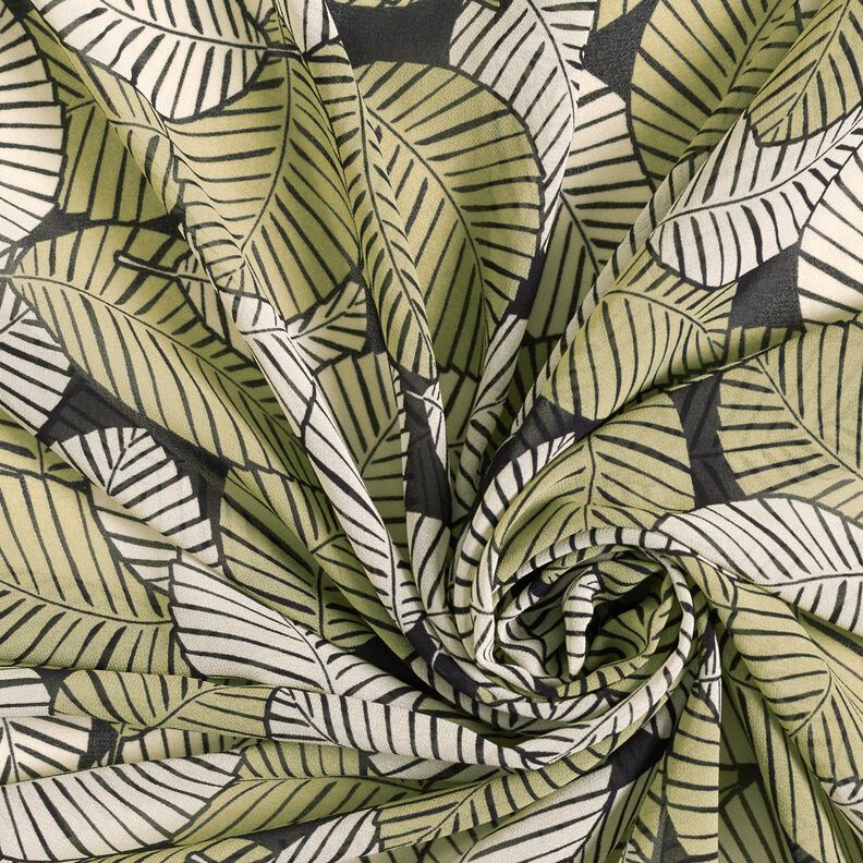 Chiffon Palmbladeren – zwart/cashew,  image number 3
