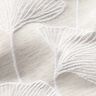 Decostof Jacquard grote ginkgo &ndash; nevelgrijs/ivoor,  thumbnail number 5