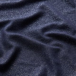 Viscosejersey Glitter – nachtblauw, 