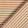 Katoenjersey smalle strepen – creme/kaneel,  thumbnail number 4