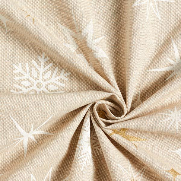 Decostof half panama Glinsterende sterren – goud/wit, image number 4