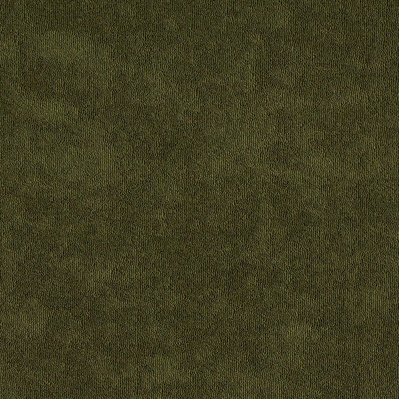 Badstof Stretch Effen – donkerolijf, image number 4