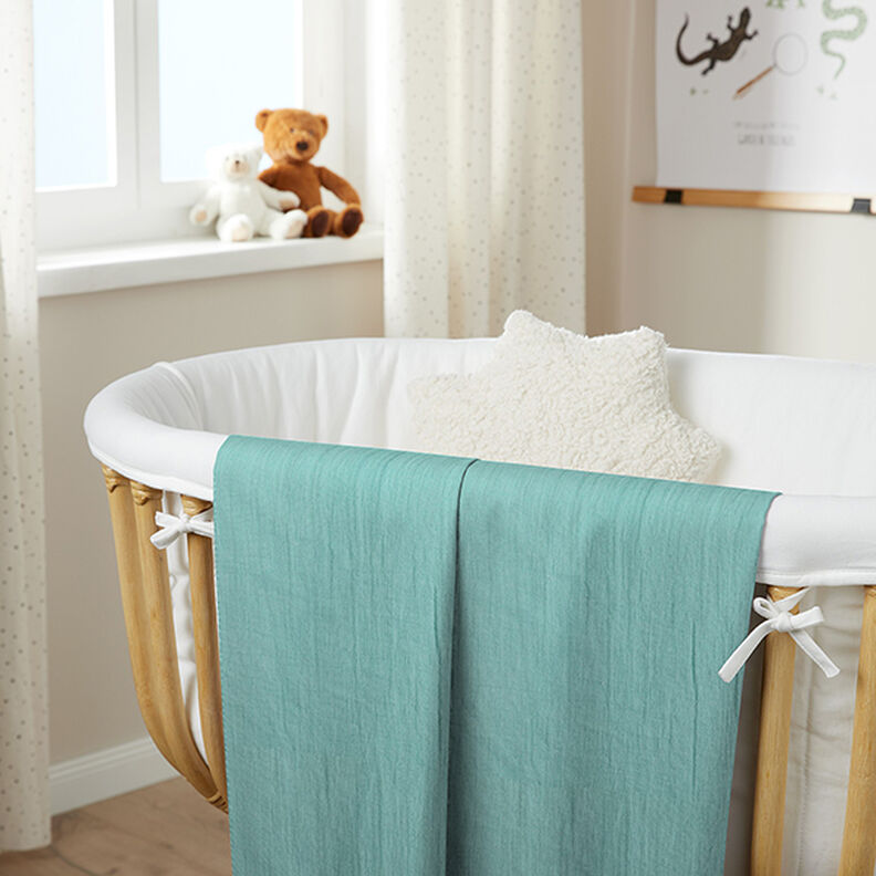 Katoenen mousseline 280 cm – eucalyptus,  image number 8