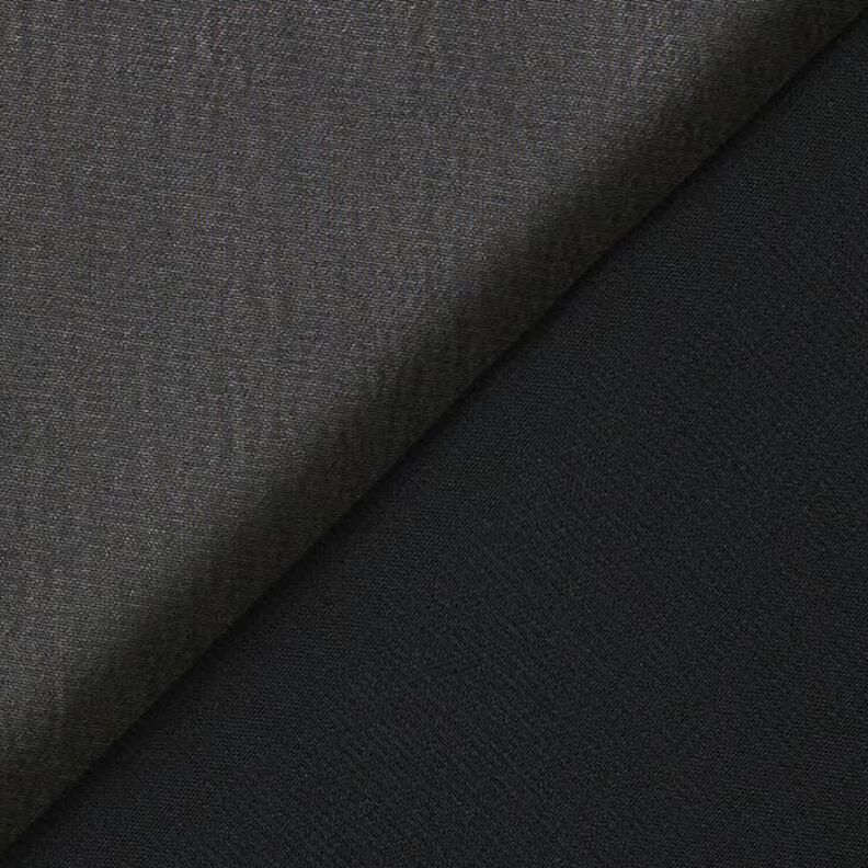 Polyester chiffon effen – zwart,  image number 3