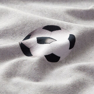 Katoenjersey Voetbal Digitaal printen – grijs, 