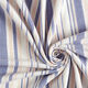 Mousseline/dubbel gehaakte stoffen Garengeverfde strepen | Poppy – wit/marineblauw,  thumbnail number 3