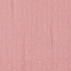 Chiffon dobby metallic krijtstreep – donker oudroze/zilver metallic, 