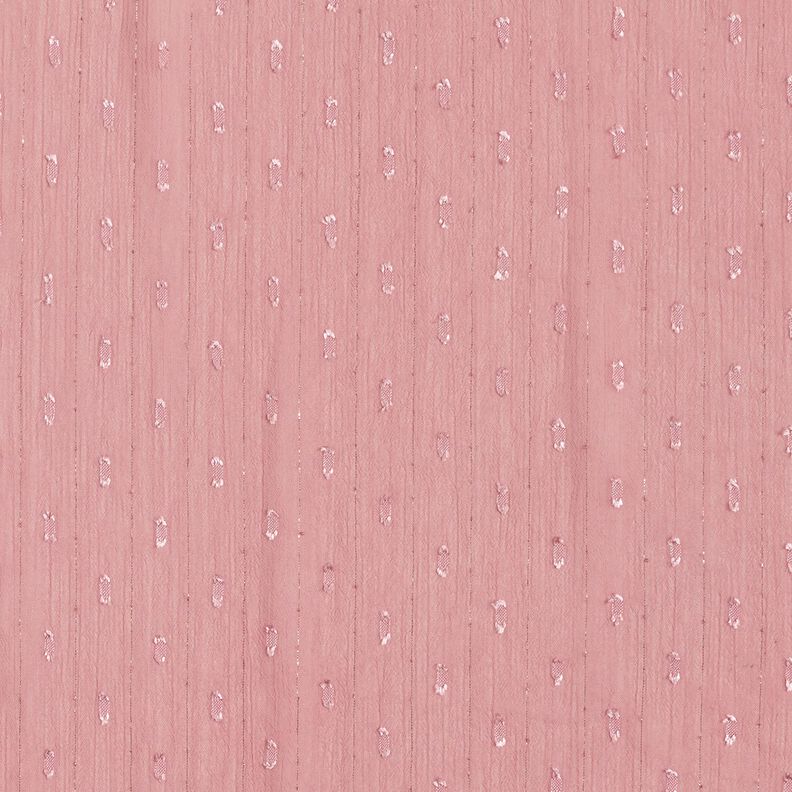 Chiffon dobby metallic krijtstreep – donker oudroze/zilver metallic,  image number 1