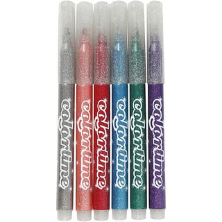 Colortime Glitter Marker [6Stuk ], 