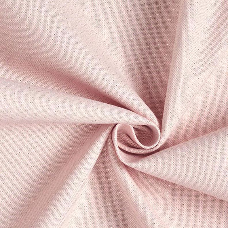 Decostof Half panama lurex – roze,  image number 1