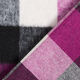 Mantelstof scheerwol mix geruit – druif,  thumbnail number 4
