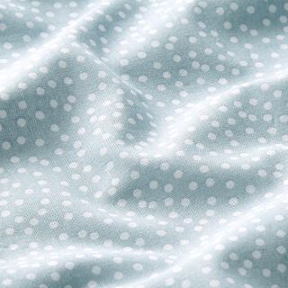 Katoenen stof Cretonne Onregelmatige punten – babyblauw, 