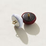 Halve bolvormige knoop, bruidsatijn – bordeauxrood,  thumbnail number 2
