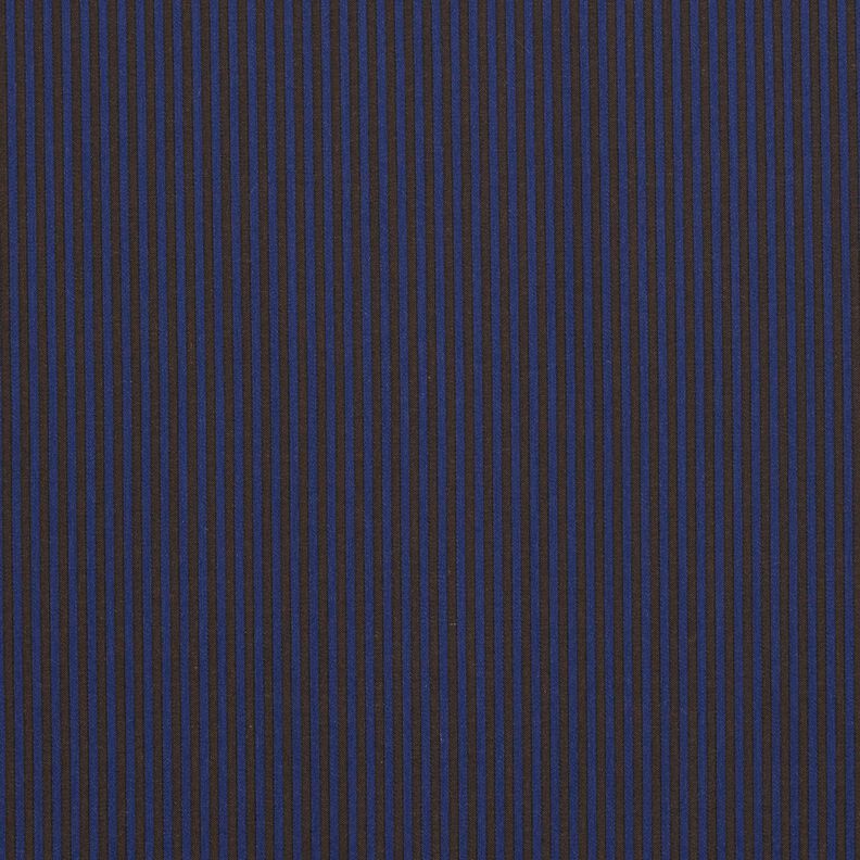 Overhemdenstof strepen – marineblauw/bruin,  image number 1