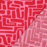 Gecoate katoen abstract – rood/pink,  thumbnail number 4