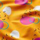 French Terry cirkels en wolken | Kathastrophal – zonnegeel,  thumbnail number 2